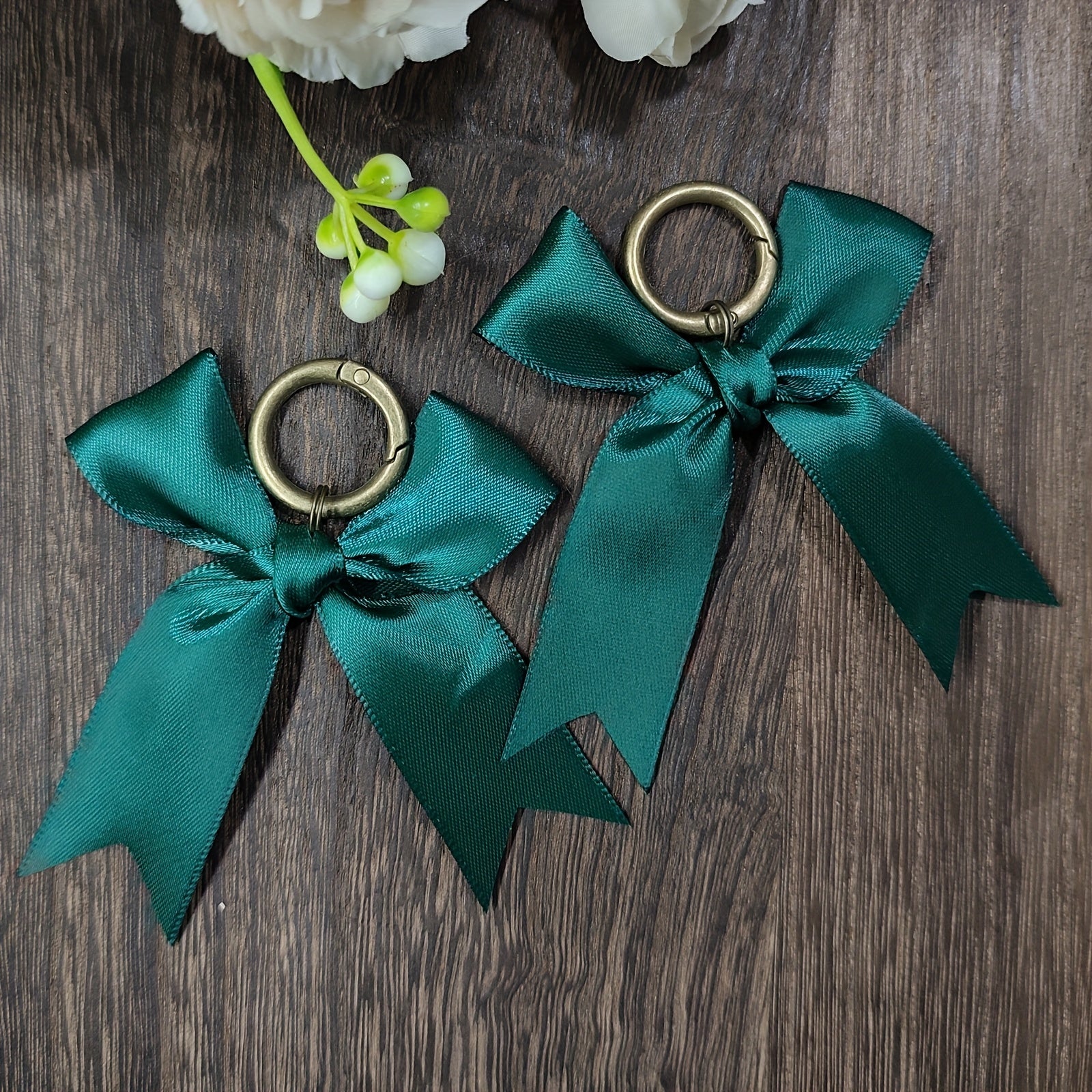 2PCS Satin Bow Boot Charms Zinc Alloy Shoe Decorations for Valentine Mardi Gras