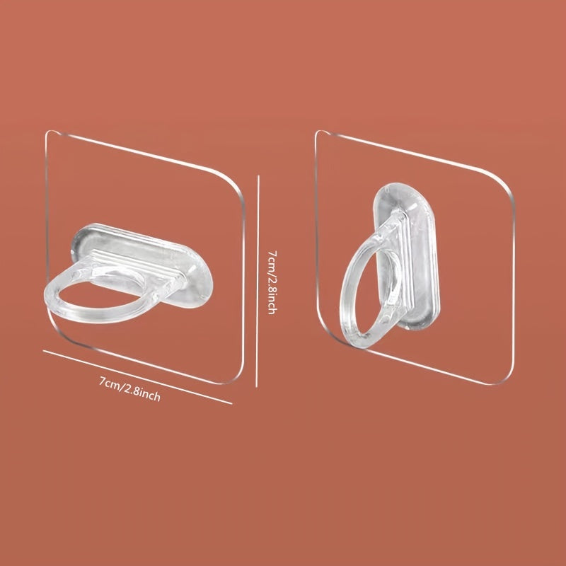 Ganchos de pared autoadhesivos paquete de 4 colgador de gel de ducha para baño soporte de barra de cortina de pared