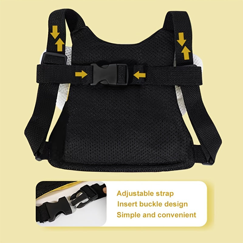 Child Safety Harness and Leash Set with Bee Design and Storage Pocket