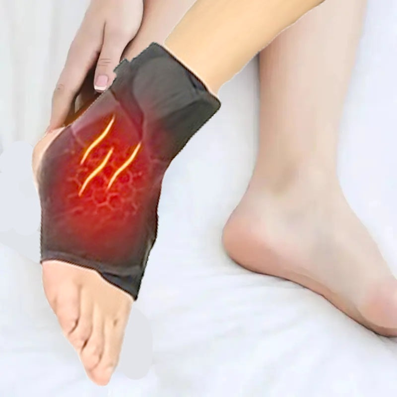 Faja de tobillo con calefacción y masajeador ajustable para rodillas y codos, alimentado por USB, 3 niveles de calor
