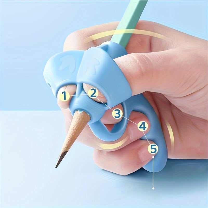 Writing Corrector Set with Soft Rubber Grip for Improving Handwriting Posture