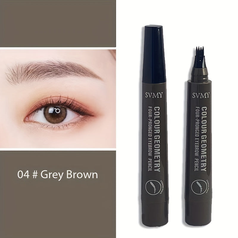 Tabiiy yovvoyi qoshlar uchun uzoq muddatli suv o'tkazmaydigan suyuq qosh qalam, barcha teri turlari uchun mos.