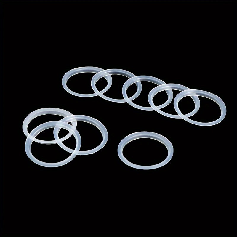 Kofe Pod O-ring yopinglari 10 dona, oziq-ovqat uchun silikon, suyuqlik o'tkazmaydigan, qayta ishlatiladigan, oq