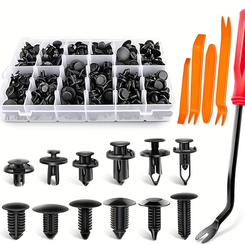 50 piezas de remaches de plástico para coche, clips de fijación para panel de puerta y parachoques