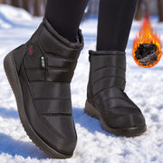 Women's Winter Snow Boots Insulated Cold Weather Ankle Shoes Black Extended Sizes