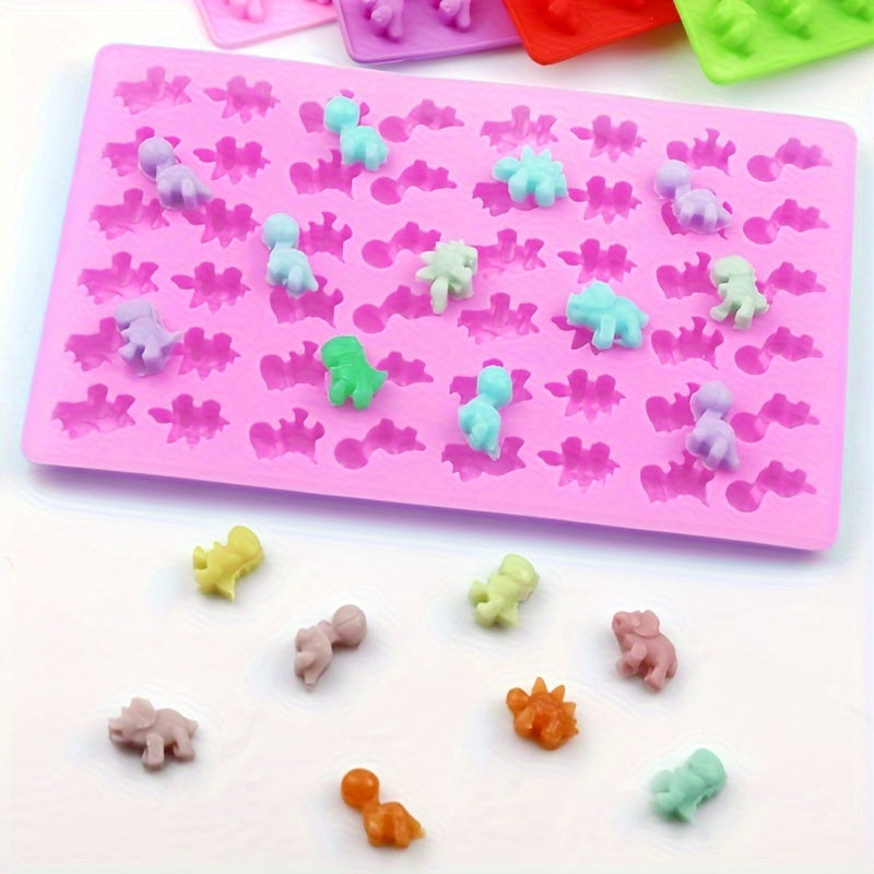 1 dona Dinosaur Gummy Bear Silikon Shirinlik Formasi DIY Shokolad va Gummy uchun, yopishqoq emas.