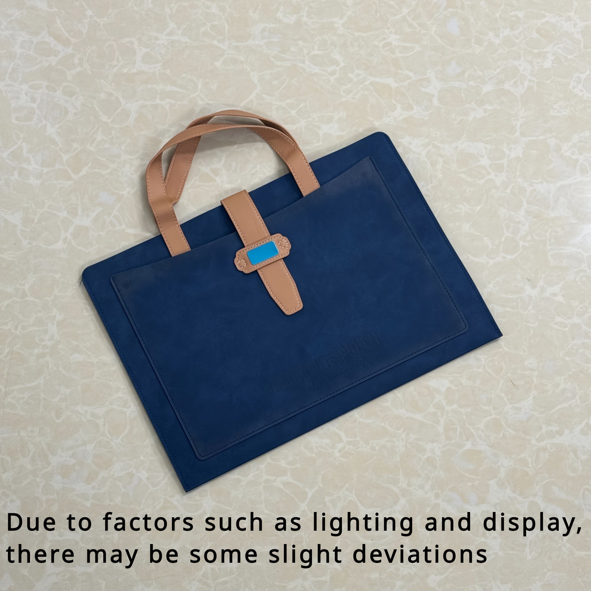 Rustik A4 teri hujjat sumkasi, vintage uslubidagi PVC biznes papkasi bilan katta sig'imli fayl tashkiloti uchun.