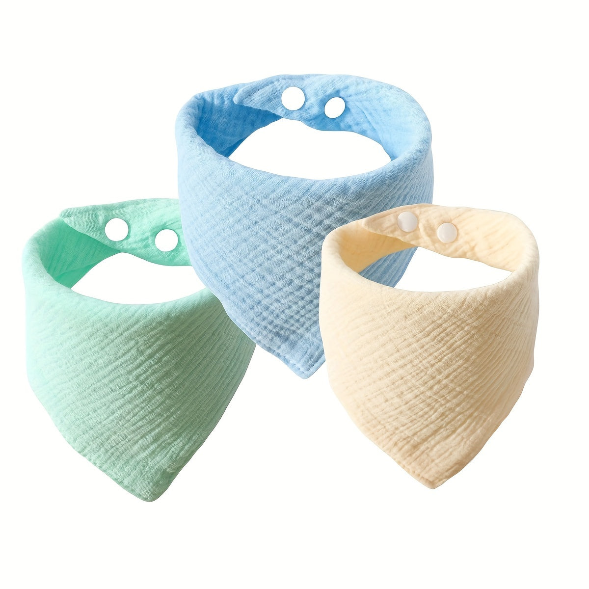 Baby Muslin Bibs and Burp Towels Set with Gauze Layers for Newborns