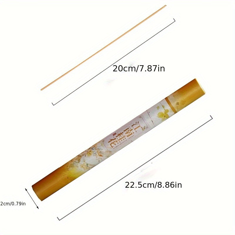 40 Pieces Floral Scented Incense Sticks for Air Purification and Odor Elimination in Osmanthus Lavender Rose Scents