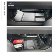 SUV Center Console Organizer Tray Black Synthetic Rubber Storage Solution