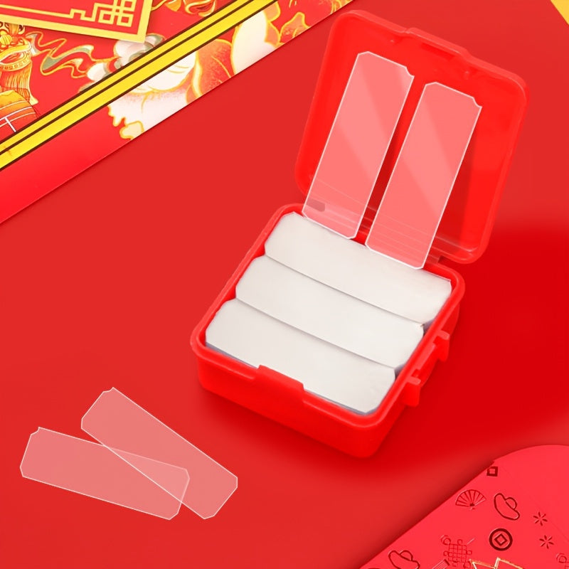 60 Pieces Heavy Duty Double-Sided Tape with Strong Adhesive and Red Storage Box