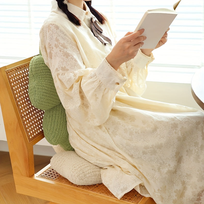 Cojín de asiento con flores transpirable para sillas, sofás, camas y decoración de oficina