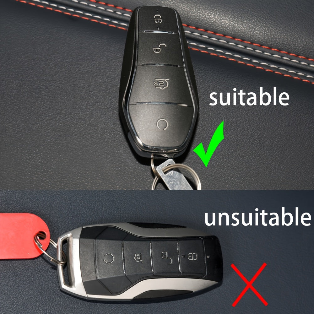 Silicone Car Remote Cover For EV Key Fob With Keychain Accessory
