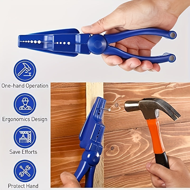 Qalqon Nail Assist Cement Steel Nail Safety Cover Nail Clamp Hammer Preventer