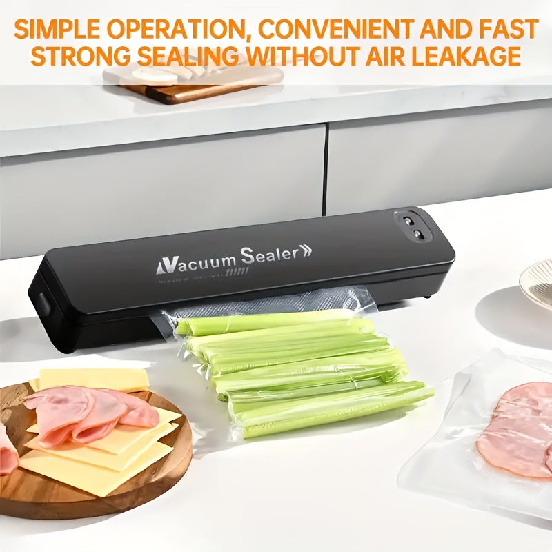 Automatic vacuum sealer with advanced sealing technology, multi-function, ideal for kitchen and picnics