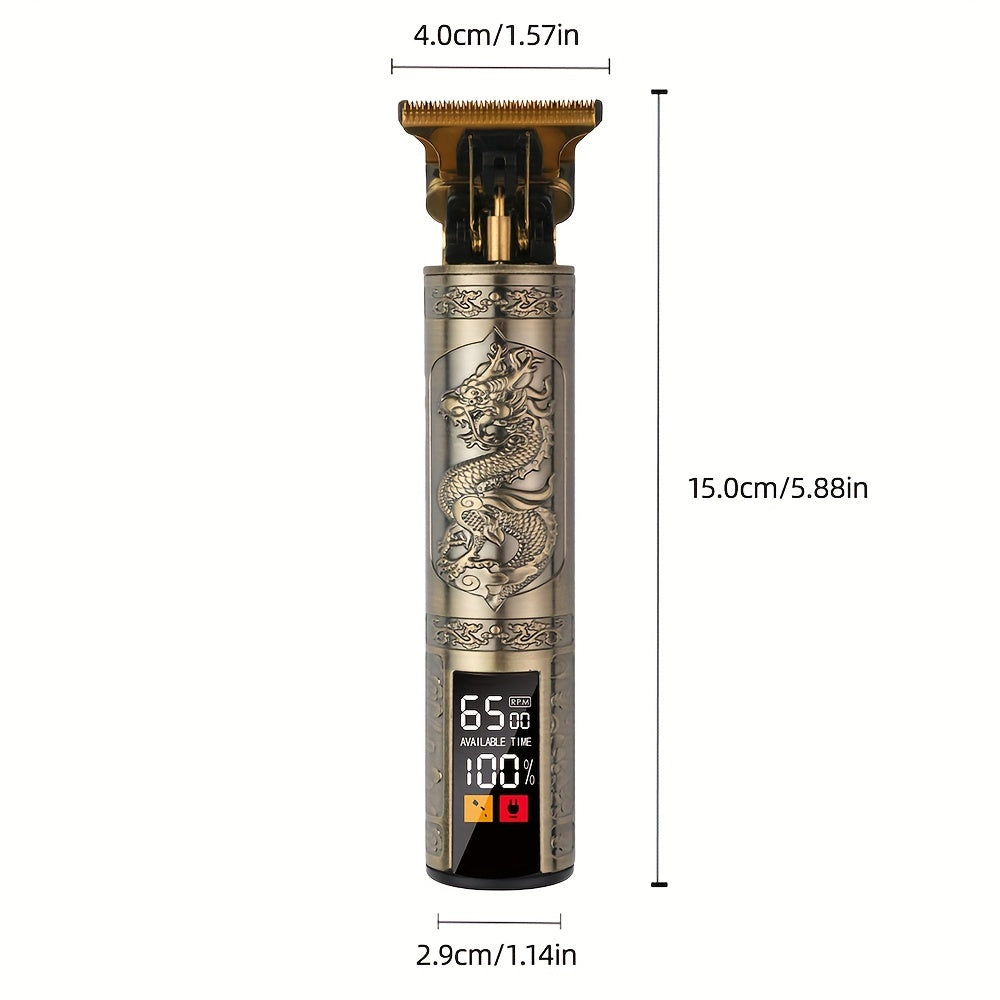 Cordless Hair Clippers and Beard Trimmer for Men with USB Rechargeable T-Blade and Long-Lasting Battery