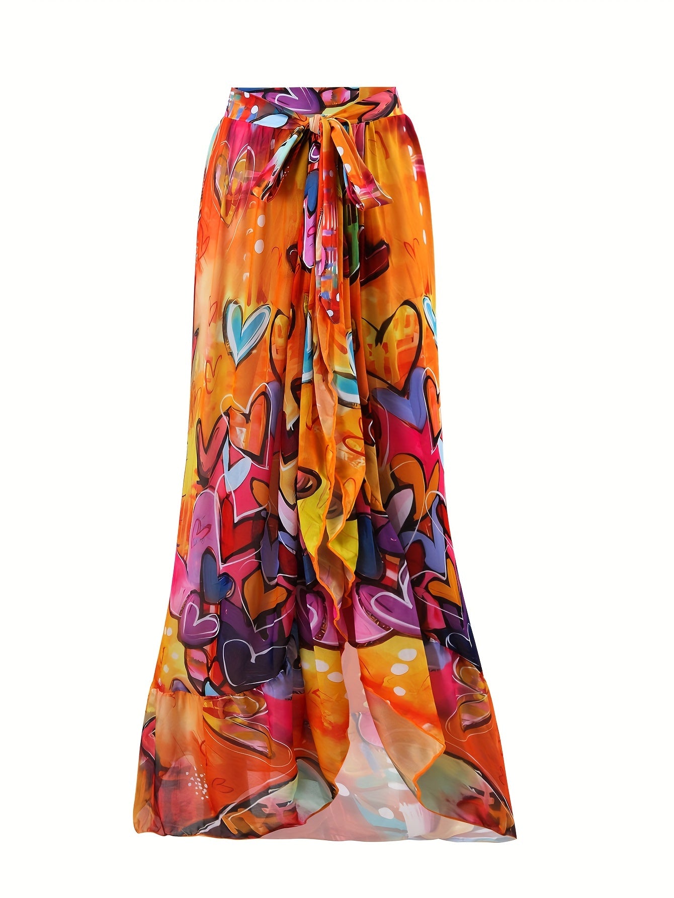 Women's Floral One-Shoulder Swimsuit Set with Blue Leaf Print High-Waisted Bottoms Ruffled Top Polyester Spandex