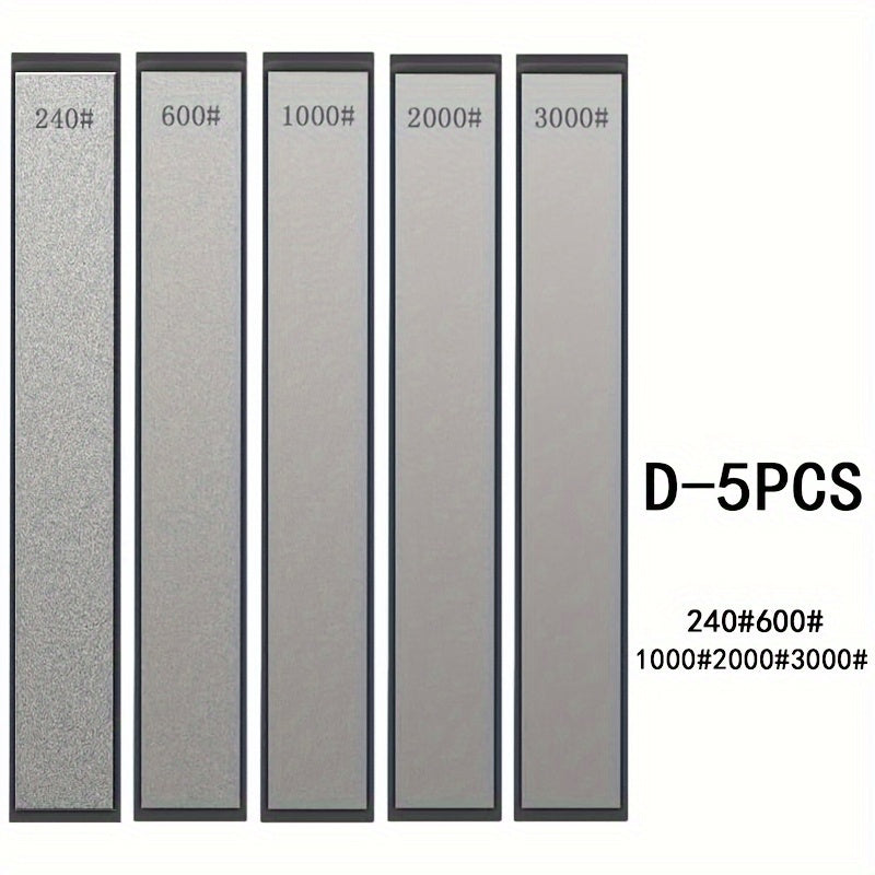 3/5/6pcs Diamond Whetstone Set with Fixed Angle Sharpening System for Kitchen Knives