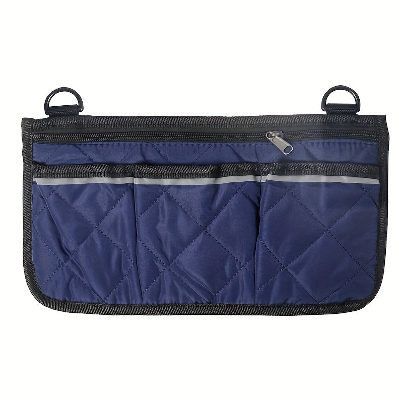 Wheelchair Storage Bag with Multiple Pockets and Reflective Strip