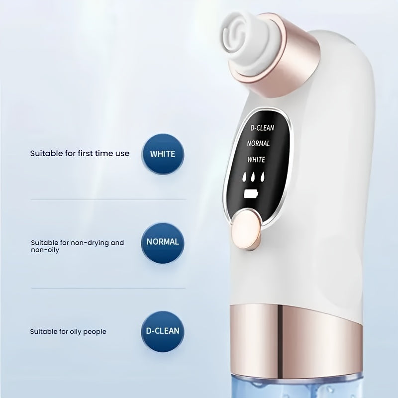 Rechargeable Electric Blackhead and Pore Vacuum Cleaner with 3 Modes for Men and Women