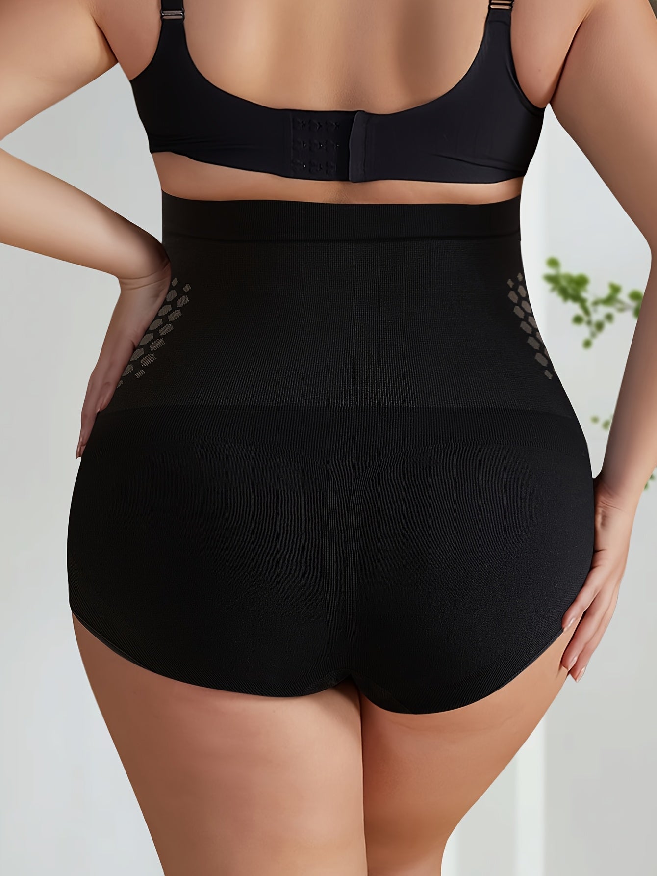 Bragas moldeadoras de talla grande en rojo para mujer, de cintura alta, control de abdomen, transpirable, de nylon y spandex