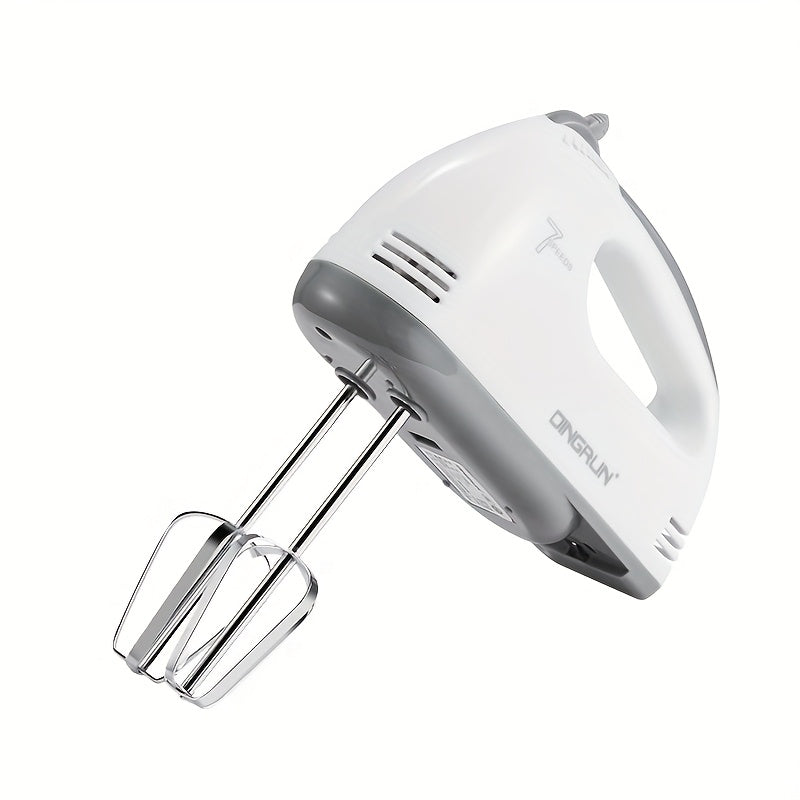 Electric Handheld Mixer Stainless Steel 15-Speed Portable Kitchen Appliance