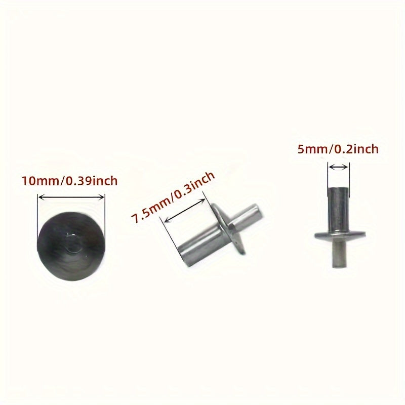 100 Pack Aluminum Alloy Knockout Rivets Hammer-In Push-In Expanders