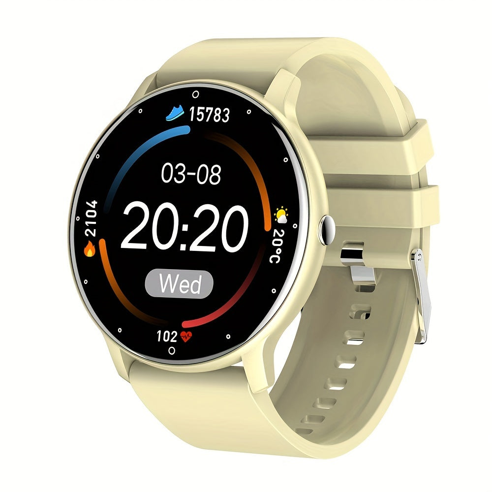 Smart Watch with Call Function Wireless 5.2 TFT Display Silicone Strap Multi-Sport Weather Forecast