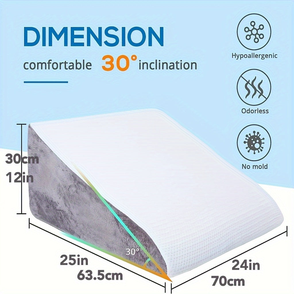 Pregnancy Support Pillow Multi-Functional Body Wedge with Removable Cover