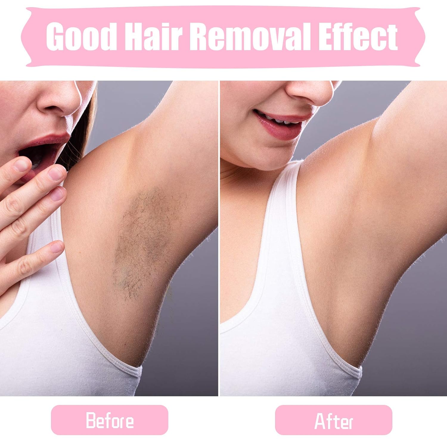 Women's Disposable Non-Woven Fabric Hair Removal Paper, Light Beige, 10-11cm