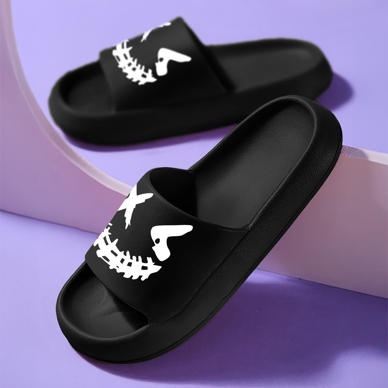 Open-Toe Boys Slippers All-Season Lightweight EVA Casual Indoor Outdoor