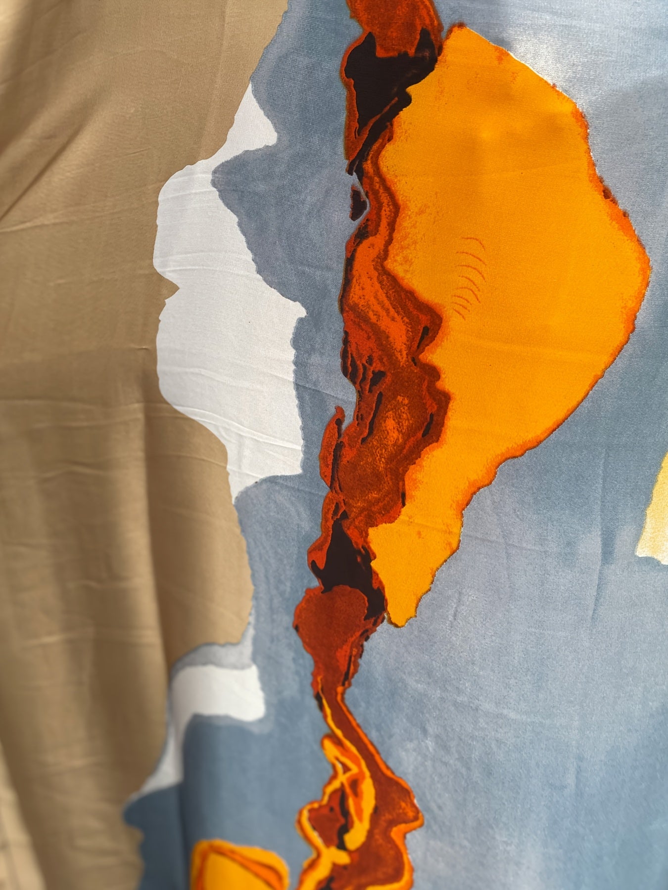 Plus Size Women's Batwing Sleeve Dress with Scarf Floral Print Plus Size Party Wear