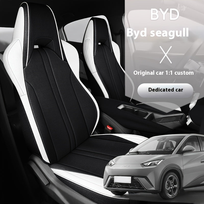 5-Seat Linen Car Seat Cover Breathable Full Coverage for All Seasons