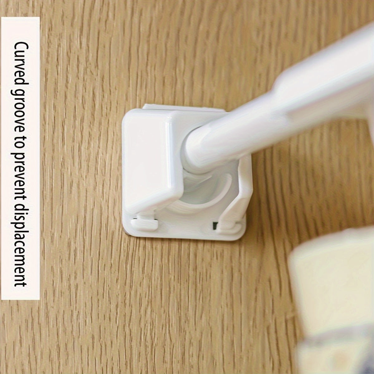 Soporte para barra de cortina de 2/4 piezas, soporte telescópico para barra de ducha sin taladro, con gancho para colgar