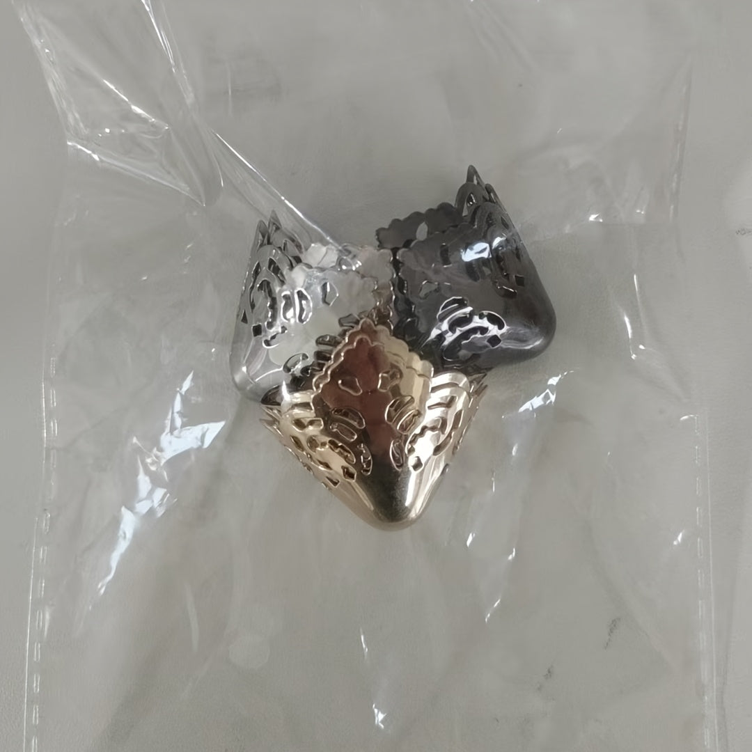 Women's Metal Toe Caps Three Colors Adjustable Hollow High Heel Covers