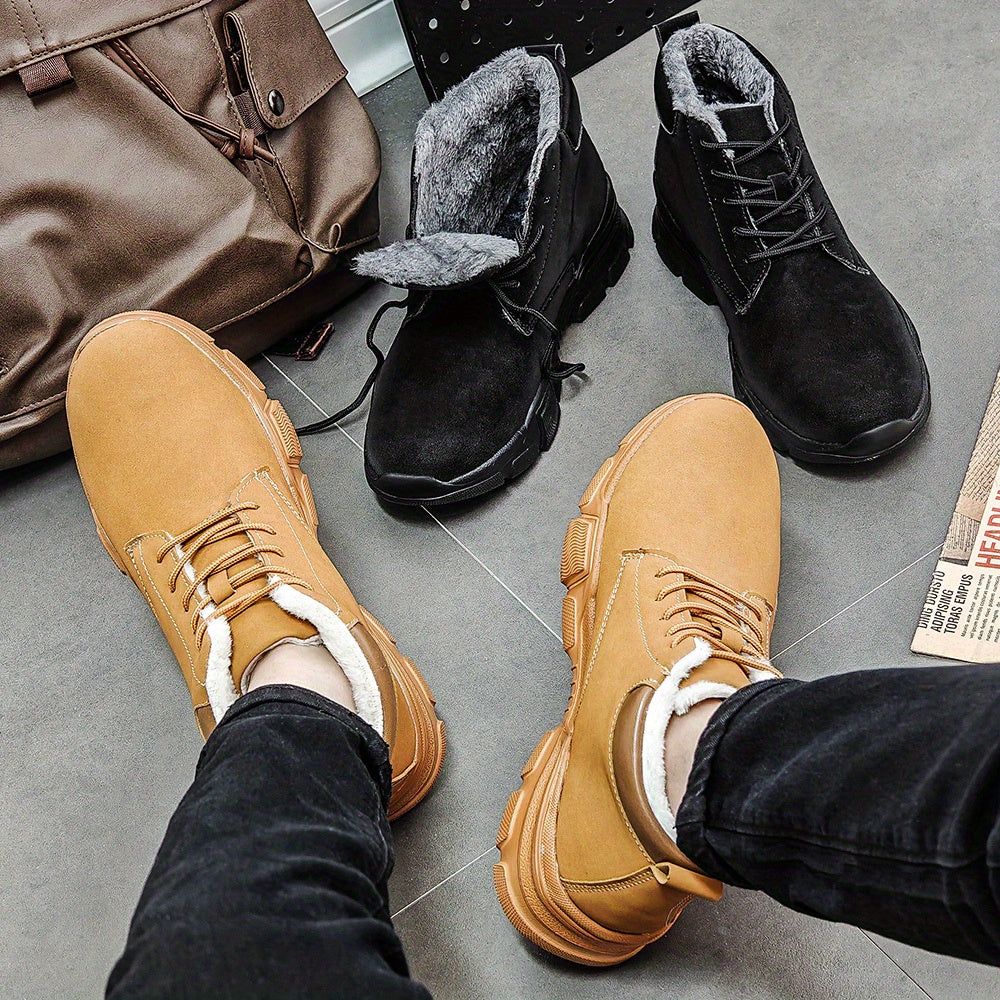 Women's Autumn Winter Waterproof Leather Ankle Boots