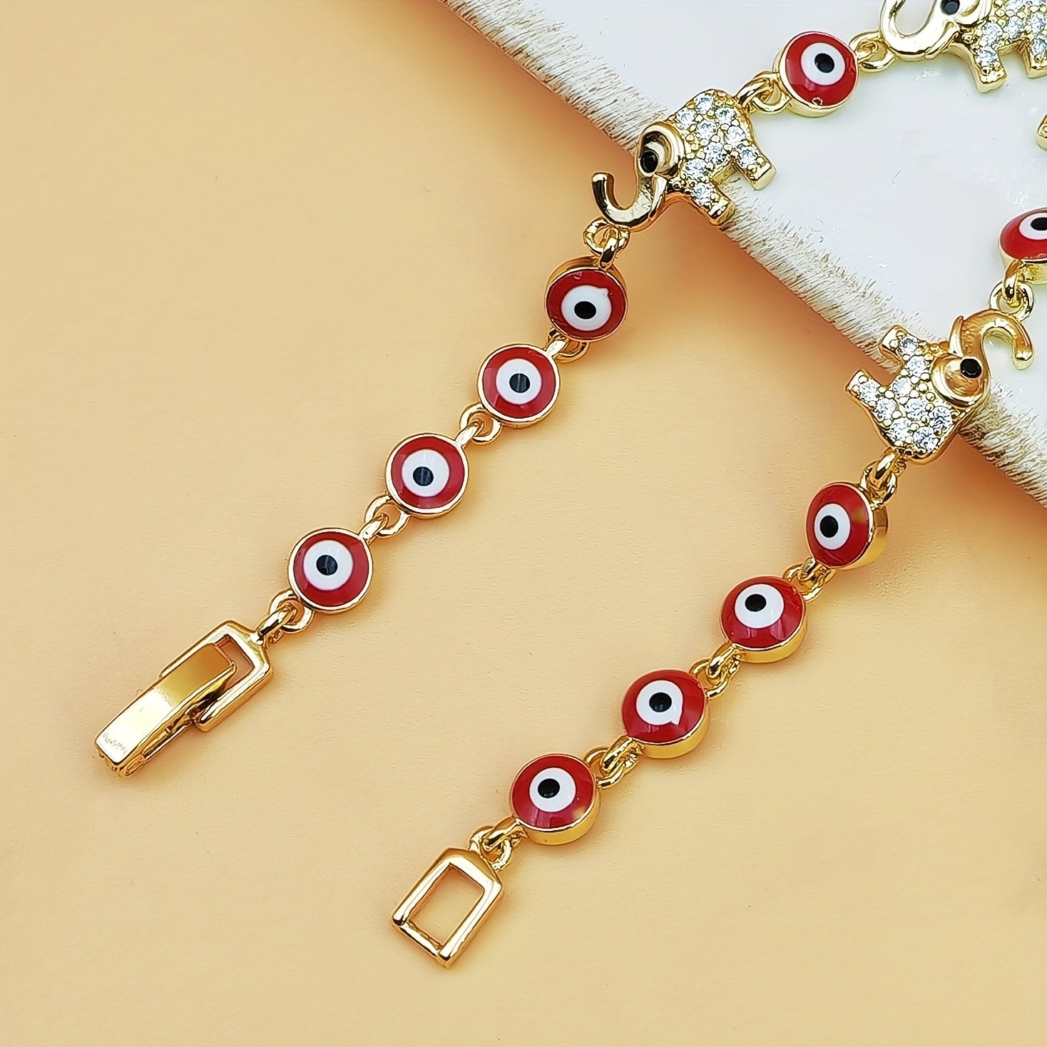Pulsera bohemia de cobre con charms de animales para mujeres y niñas