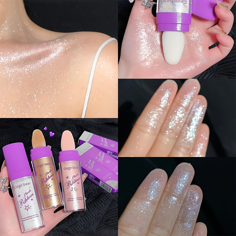 Пудра для тела и лица с высоким глянцем и блестками для невесты и сценических выступлений