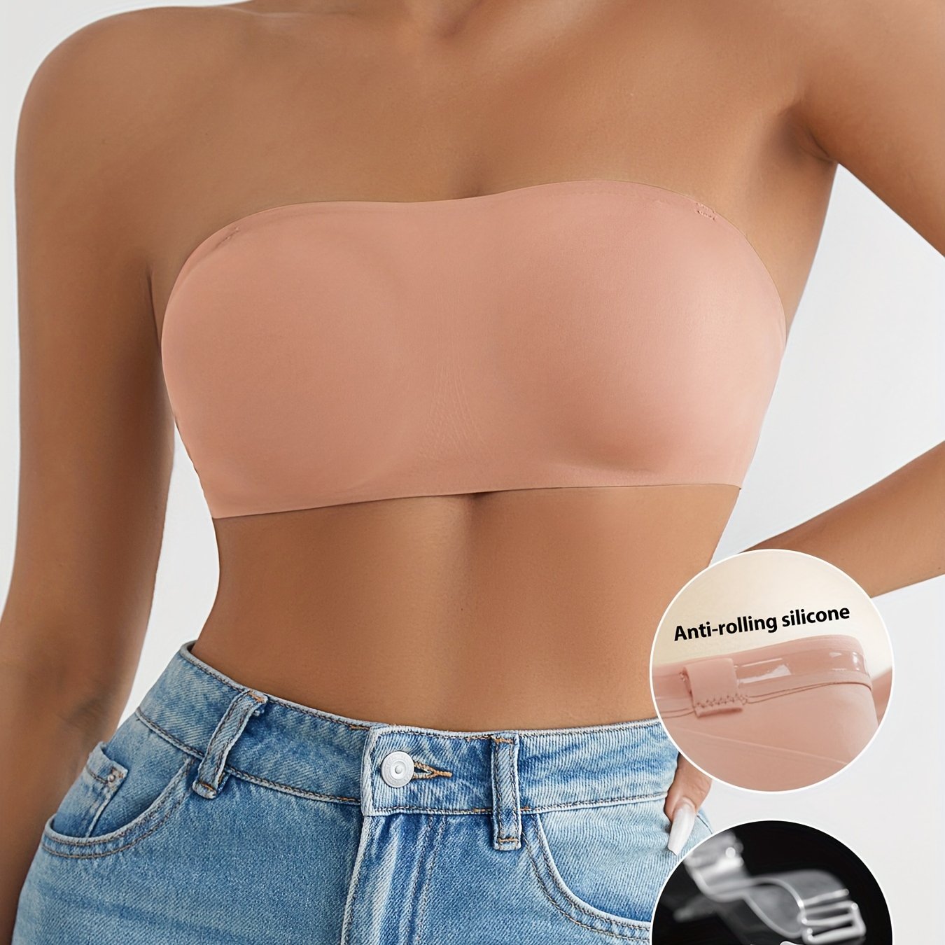 Women’s Seamless Strapless Bandeau and Cozy Everyday Bra