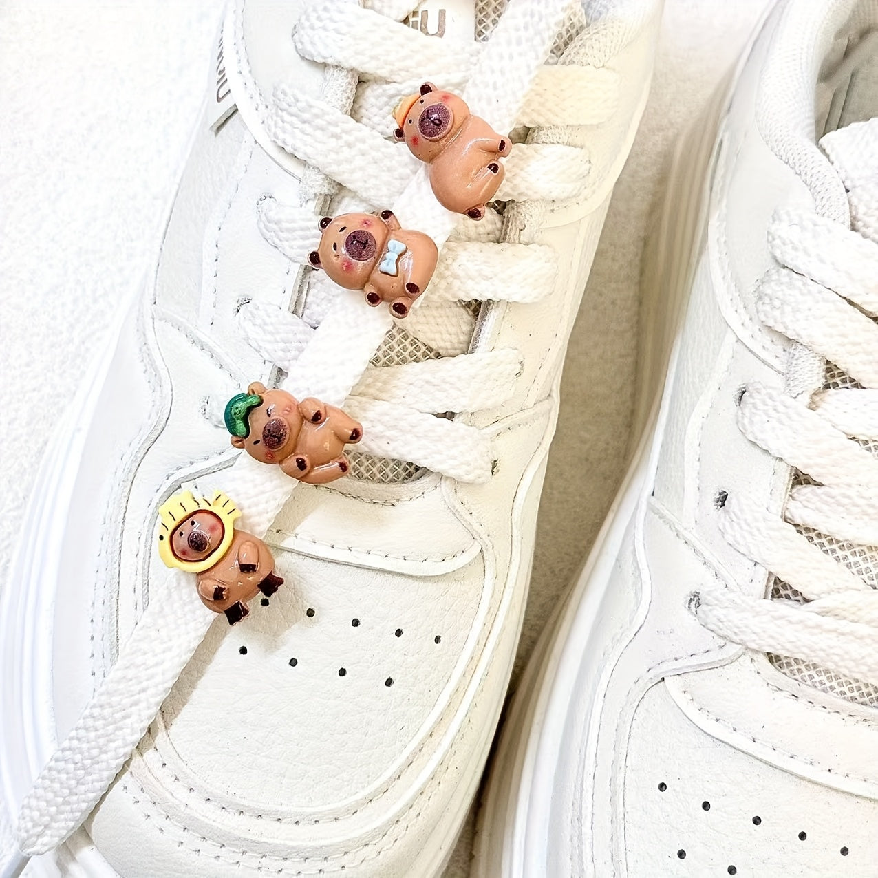 8PCS Cartoon Capybara Shoe Buckles Decorations for Sports Shoes Accessories