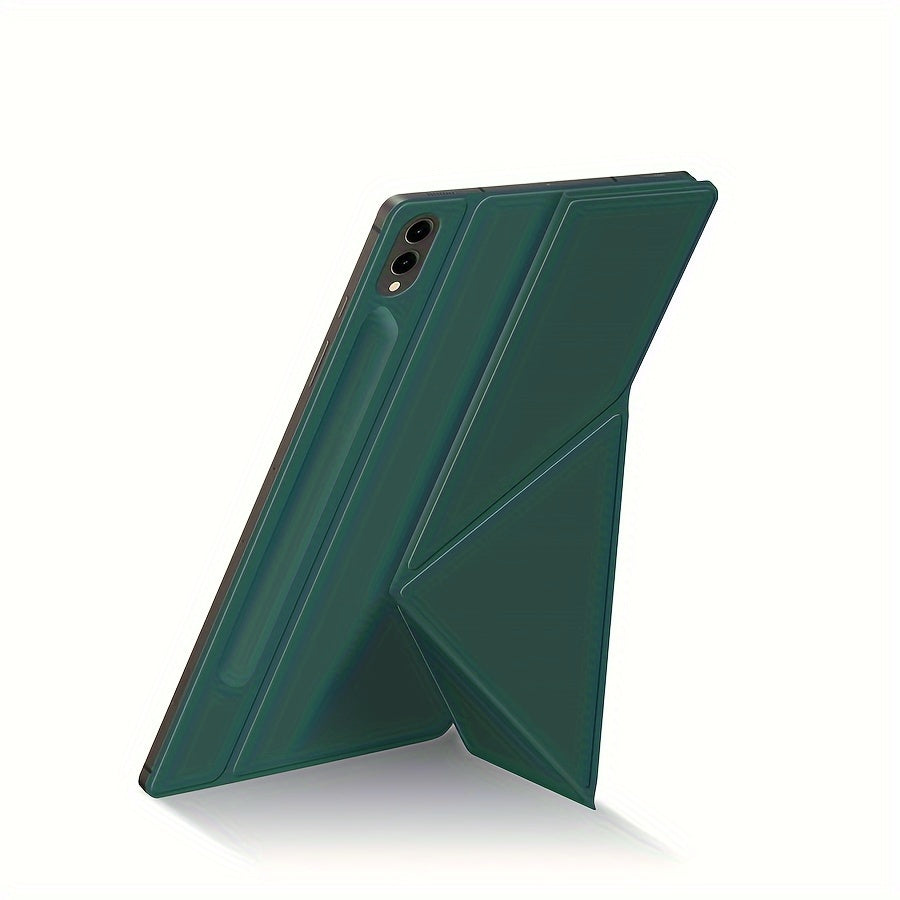 Faux Leather Tablet Cover for Samsung Galaxy Tab S9+ and S9 FE+ with Magnetic Closure and Adjustable Stand