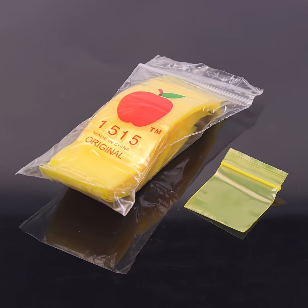 100 штук маленьких многоразовых самозапирающихся мешков для хранения 4x4.5см для ключей, таблеток