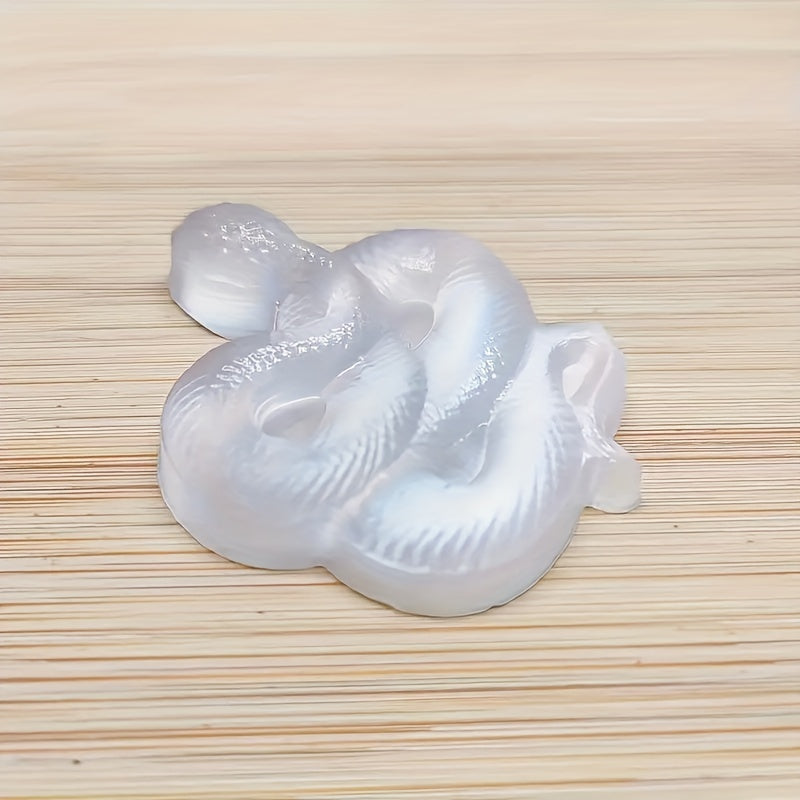 Натуральный селенитовый змеиный кристалл для Рейки и домашнего декора в богемском стиле