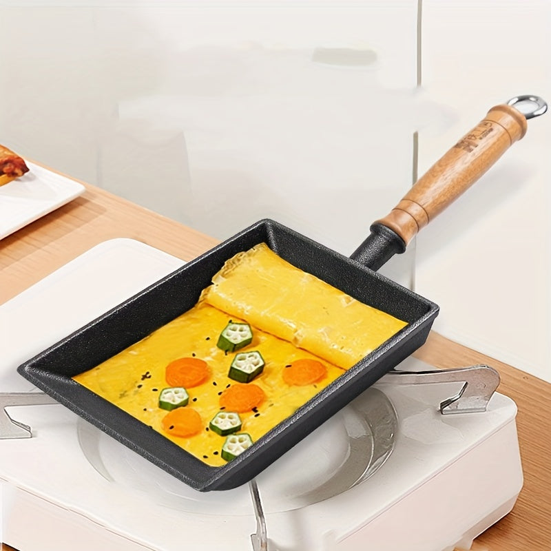 Cast Iron Frying Pan Non-Stick Japanese Style 1 Piece for Eggs Breakfast