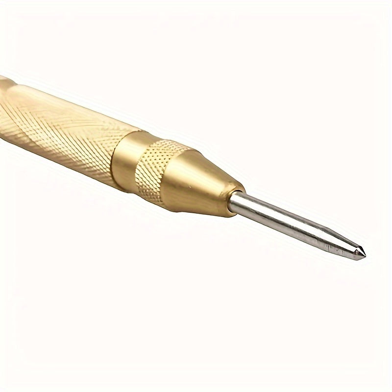 5-Inch Steel Spring-Loaded Automatic Center Punch for Precise Marking