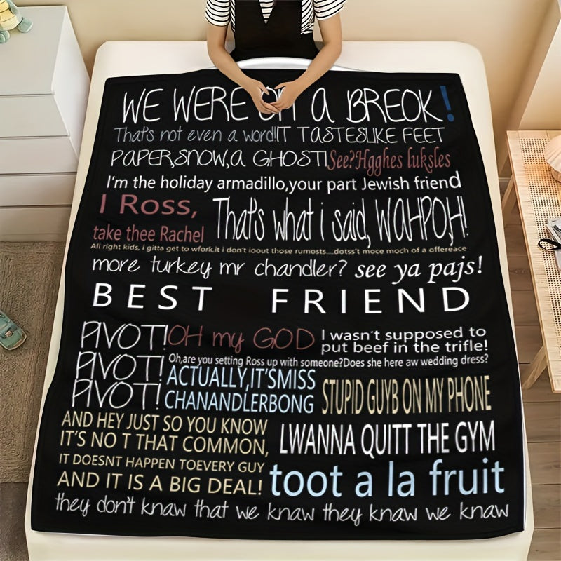 Soft Flannel Throw Blanket for Couch Bed Camping Hypoallergenic Easy to Wash