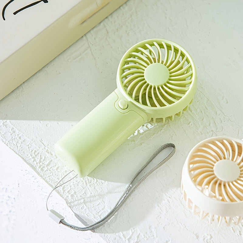 Mini Portable Handheld Fan, Battery Powered, Lightweight for Travel and Outdoors