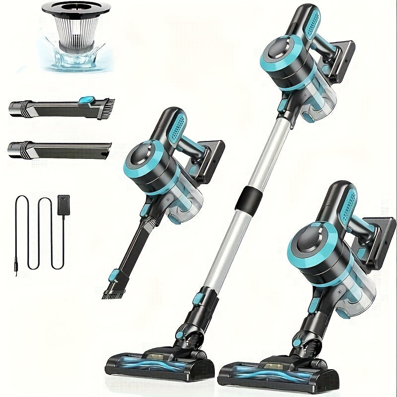 Kabelsiz tayoqcha changyutgich 25Kpa tortish kuchi 180° egiluvchan tayoqchali, qayta to'ldiriladigan, yog'och pol uchun, it sochlari uchun