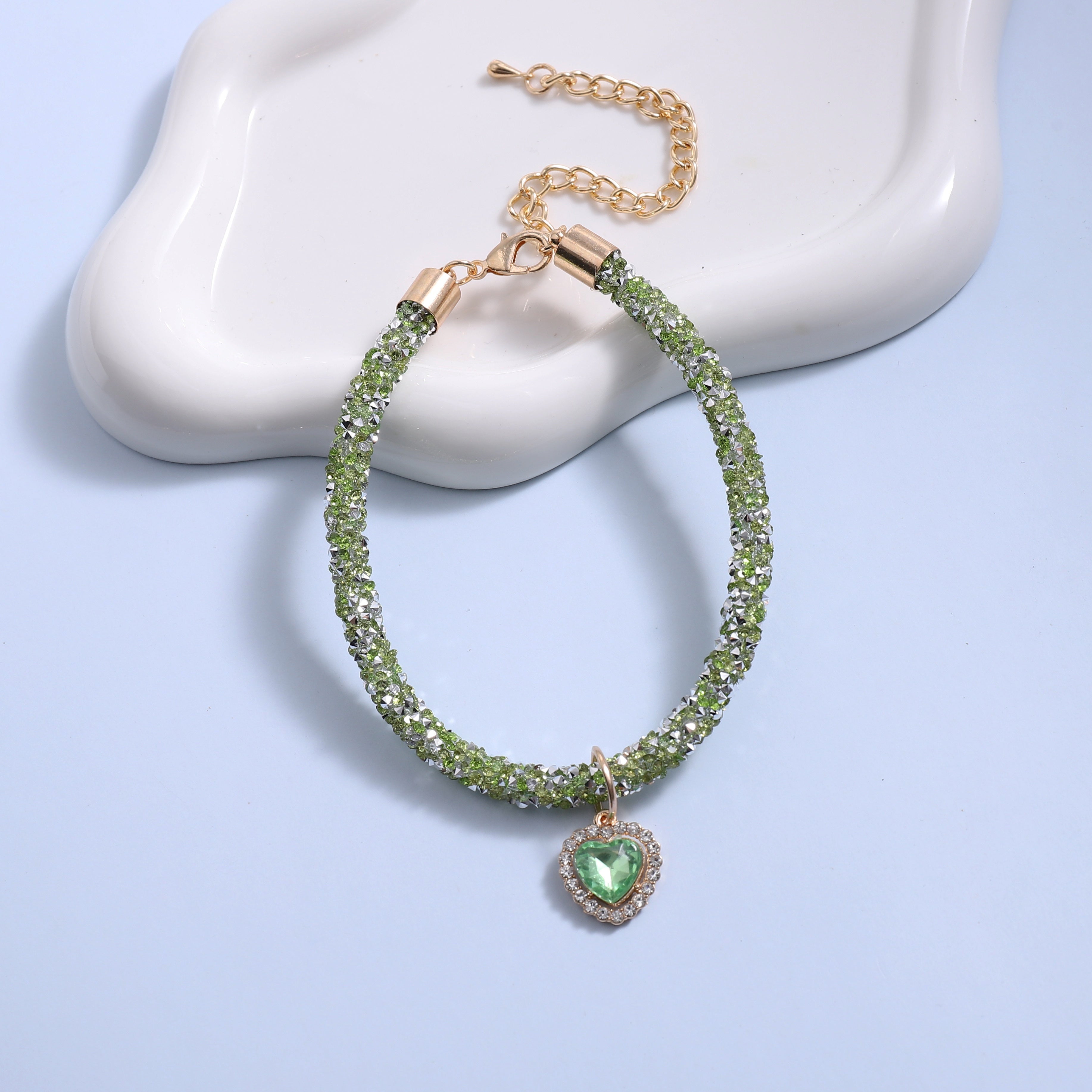 Faux Pearl and Ribbon Bow Cat Collar Pet Necklace Accessory