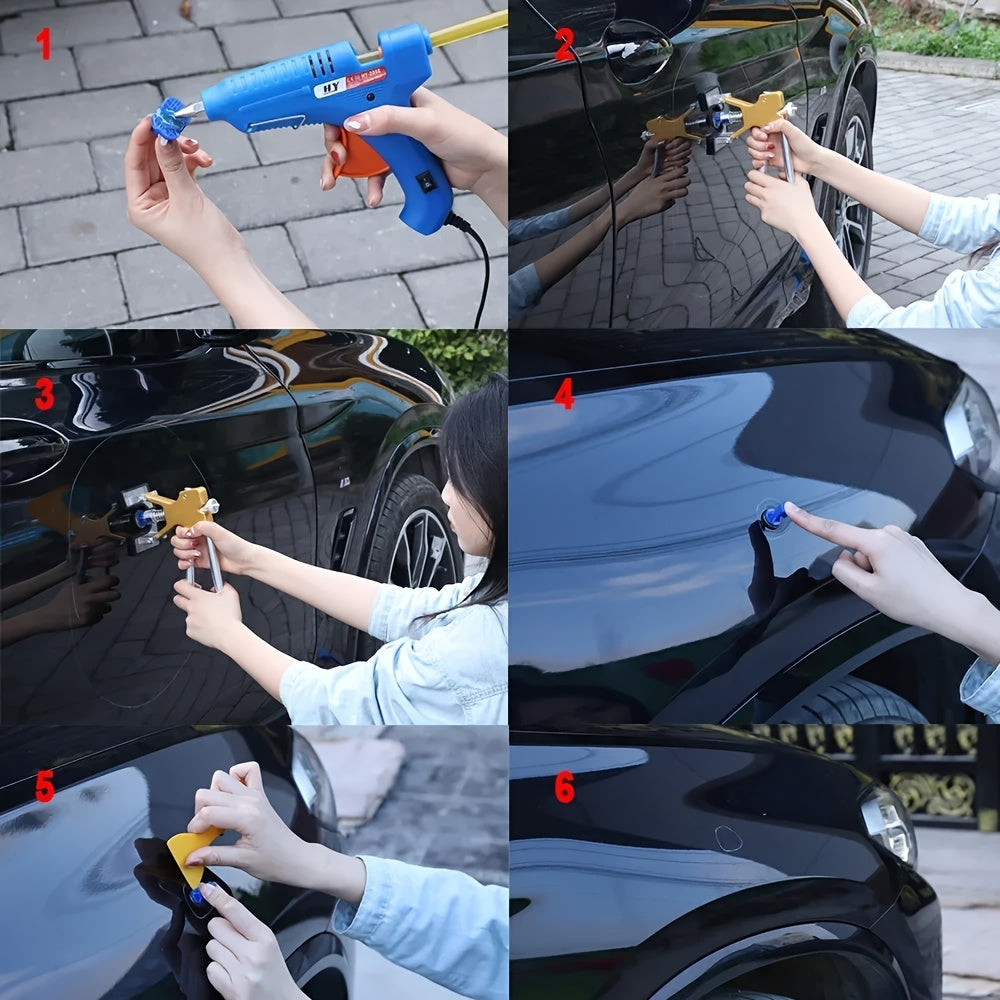 21pcs Car Paintless Dent Repair Tools Auto Suction Cup Dent Puller Set